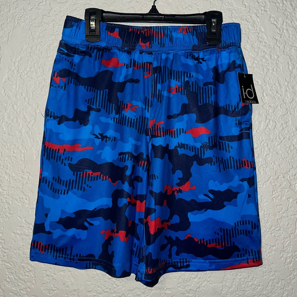 Ideology Boys Camo Graffiti Shorts NWT